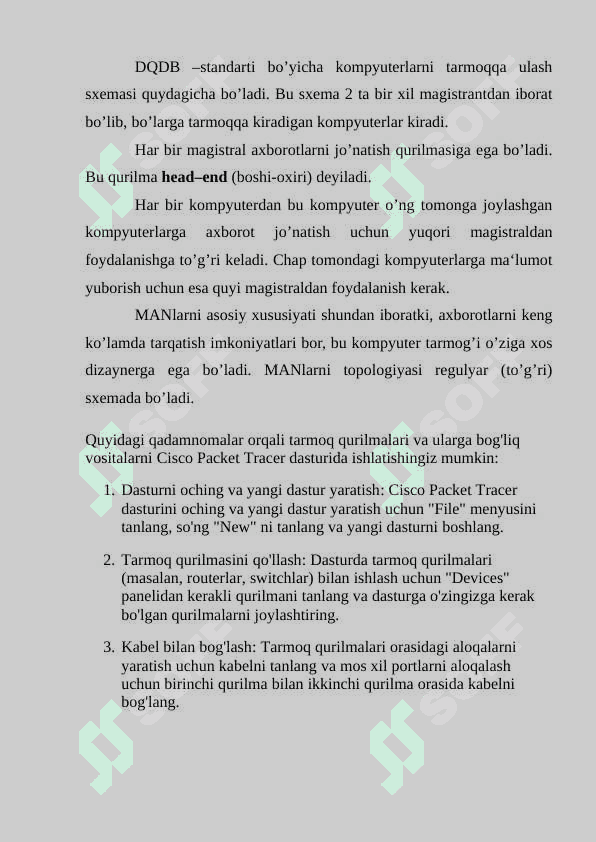 Cisco Packet Tracer dasturi orqali ikki   va undan ortiq. 7
