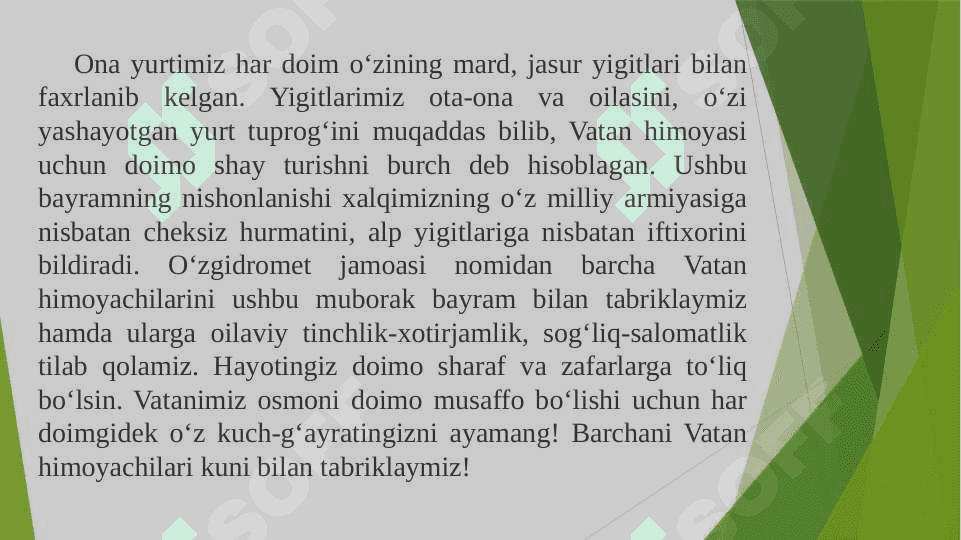 MARDLAR QO`RIQLAYDI VATANNI 8
