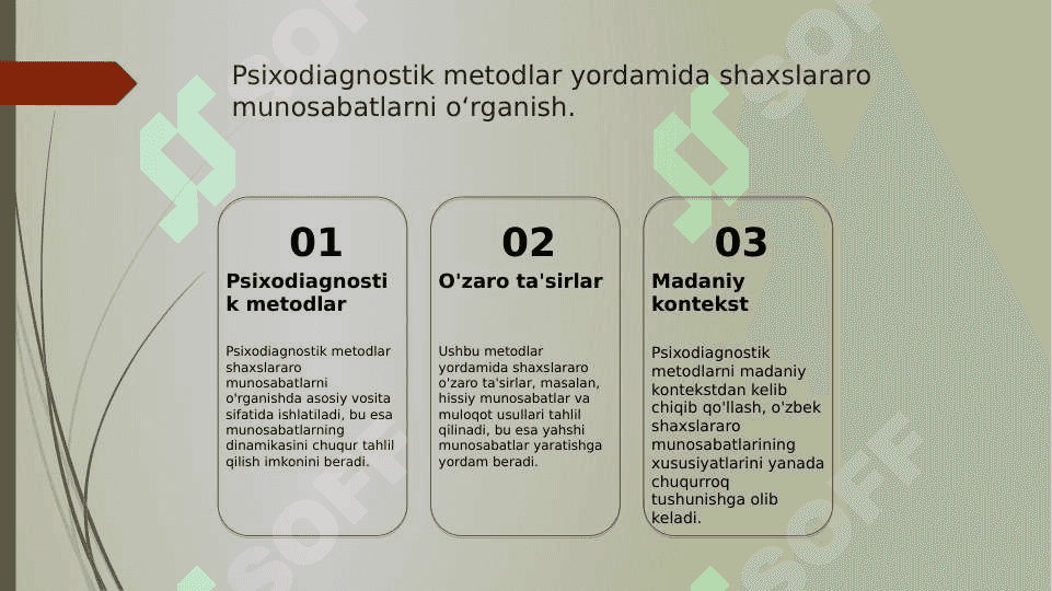 Shaxslararo munosabatlarni aniqlashda psixodiagnostik metodlardan foydalanish 5
