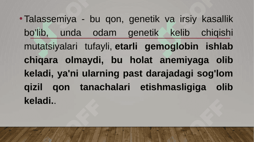 Talassemiya 2