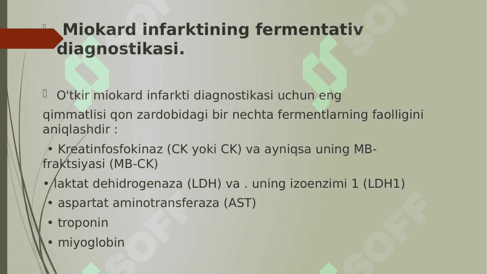 Yurak-qon tomir tizimi kasalliklarini laboratoriya diagnostikasi 8