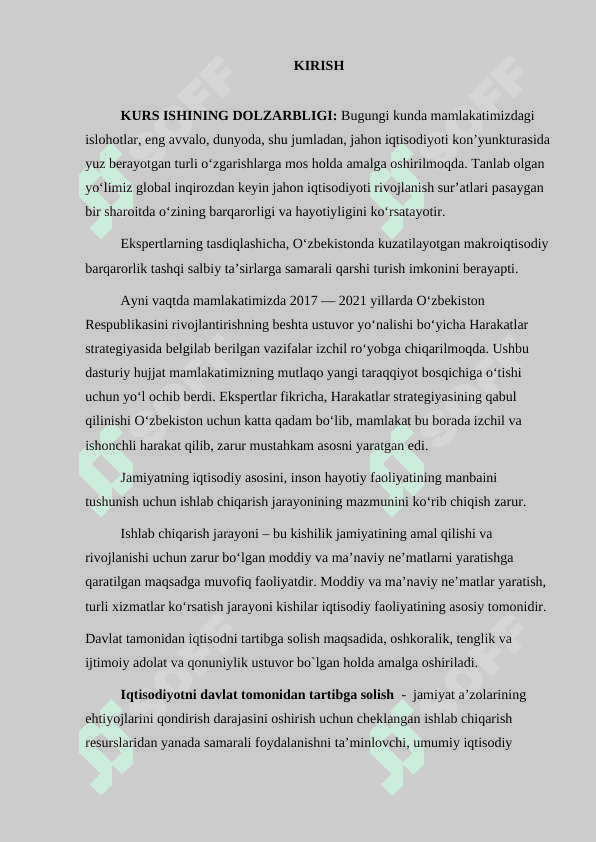 Korxonalar faoliyatini davlat tomonidan tartibga solish tartibi 3