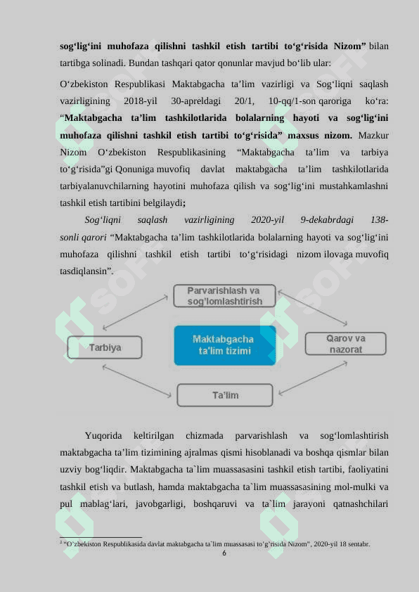 Maktabgacha ta’lim muassasalarida bolalar hayoti va xavfsizligini muxofaza qilish. 7