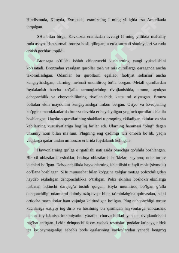 Ibtidoiy jamoa tuzumining parchalanishi uchun iqtisodiy shartsharoitlarning paydo bolishi 3