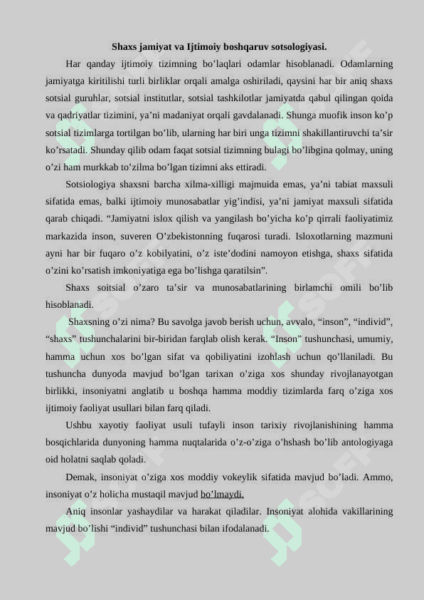 Ijtimoiy iqtisodiy va siyosiy hayot sotsiologiyasi 2