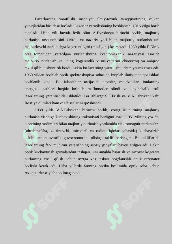 Lazerlar va nochiziqli optika 3