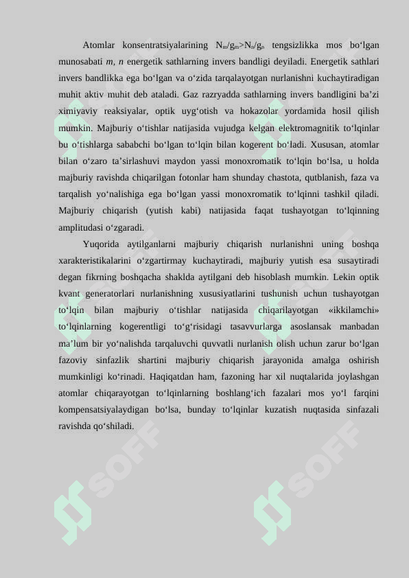 Lazerlar va nochiziqli optika 6