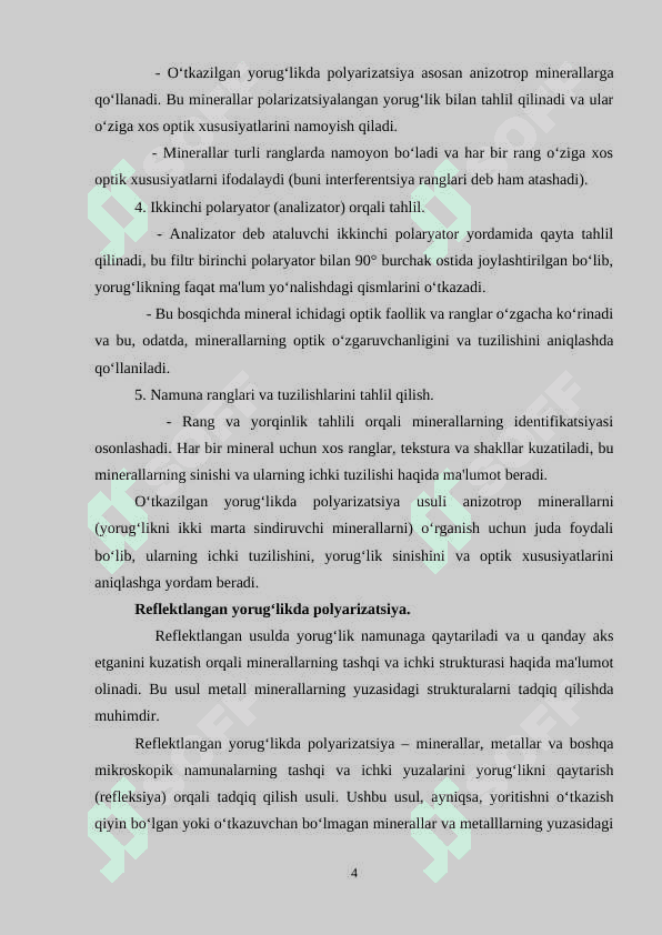 Polyarizatsion mikroskopik tuzilishi 4