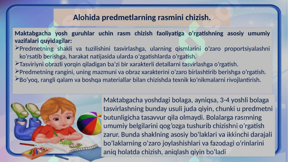 Maktabgacha ta'lim tashkilotlarida rasm mashg'ulotini tashkil qilish usullari 3