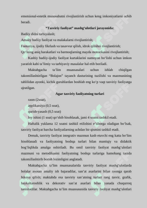 Maktabgacha yoshdagi bolalarni tasviriy qobiliyati va ijodkorligini rivojlantirish 4