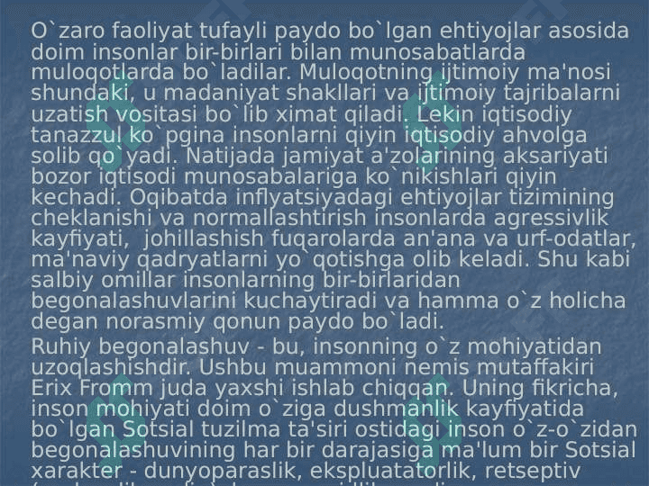 Ma'naviy hayot sotsiologiyasi 7