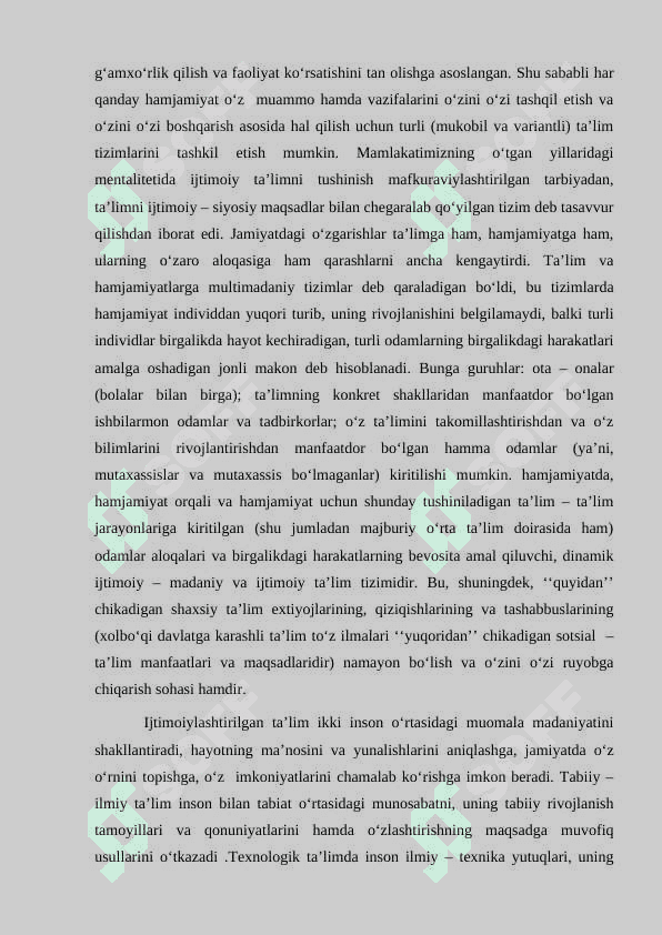 Ta’lim sotsiologiyasi.Tarbiya sotsiologiyasi 3