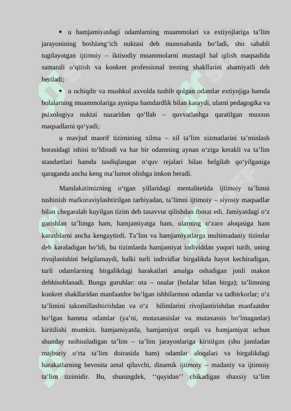 Ta’lim sotsiologiyasi.Tarbiya sotsiologiyasi 5