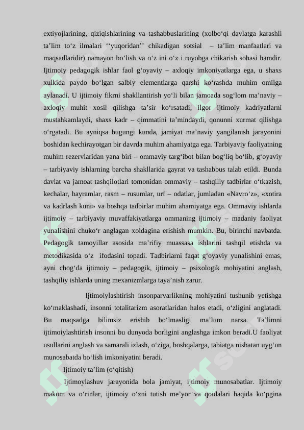 Ta’lim sotsiologiyasi.Tarbiya sotsiologiyasi 6