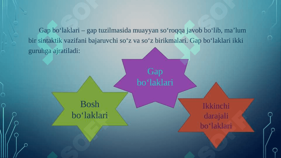 Gap bo‘laklari 3