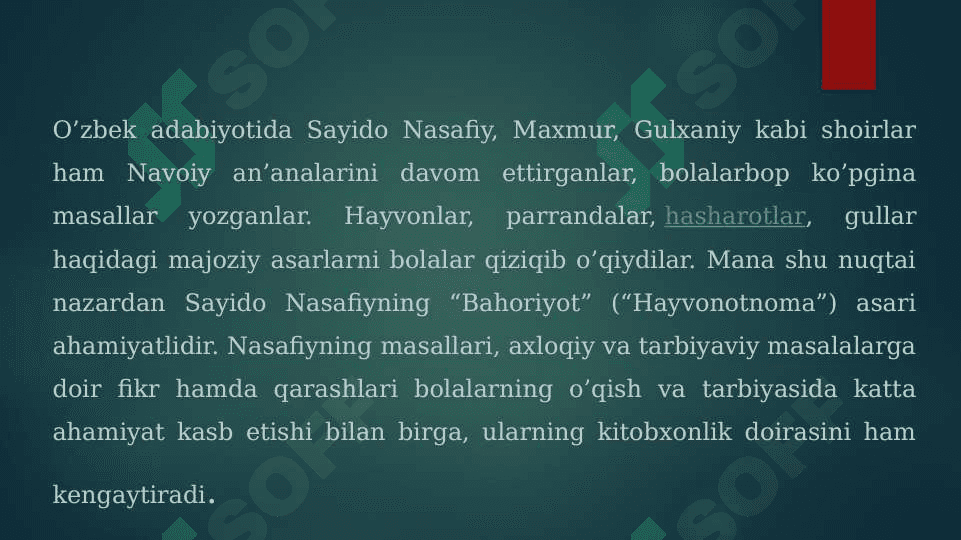 MASAL MATNI TAHLILI 7