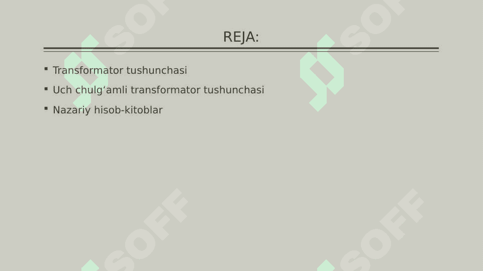 Bir fazali uch chulg'amli transformatorlar 2
