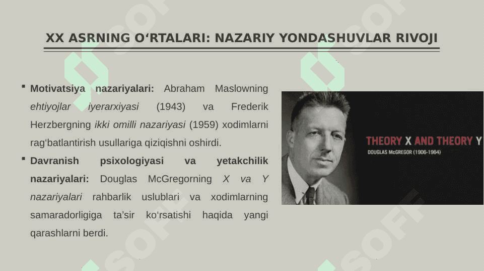 Biznes psixologiyaning vujudga kelish tarixi 5