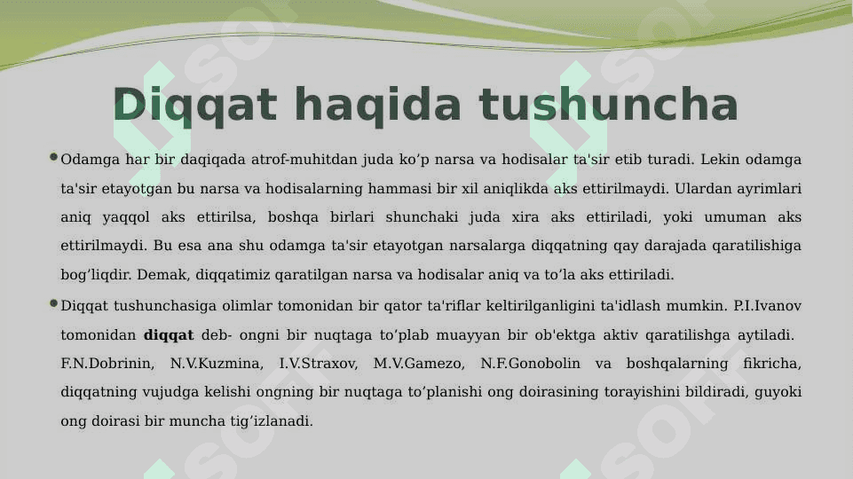 DIQQATNING KO‘CHUVCHANLIGI VA TAQSIMLANISHINI O‘RGANISH 2