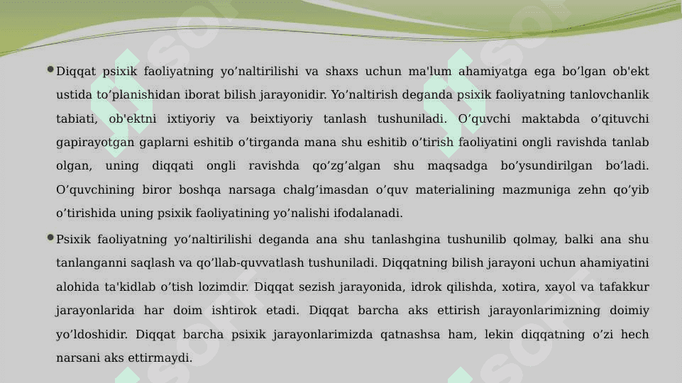 DIQQATNING KO‘CHUVCHANLIGI VA TAQSIMLANISHINI O‘RGANISH 4