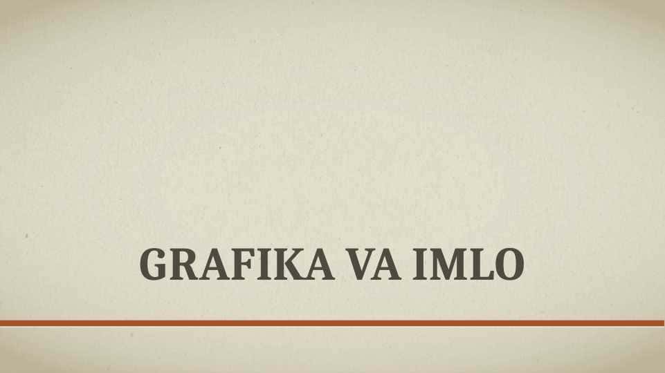 Grafika va imlo 1