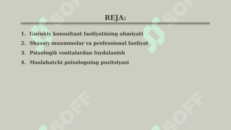 Guruhiy Konsultant Faolyatining Axloqiy jihatlari 2