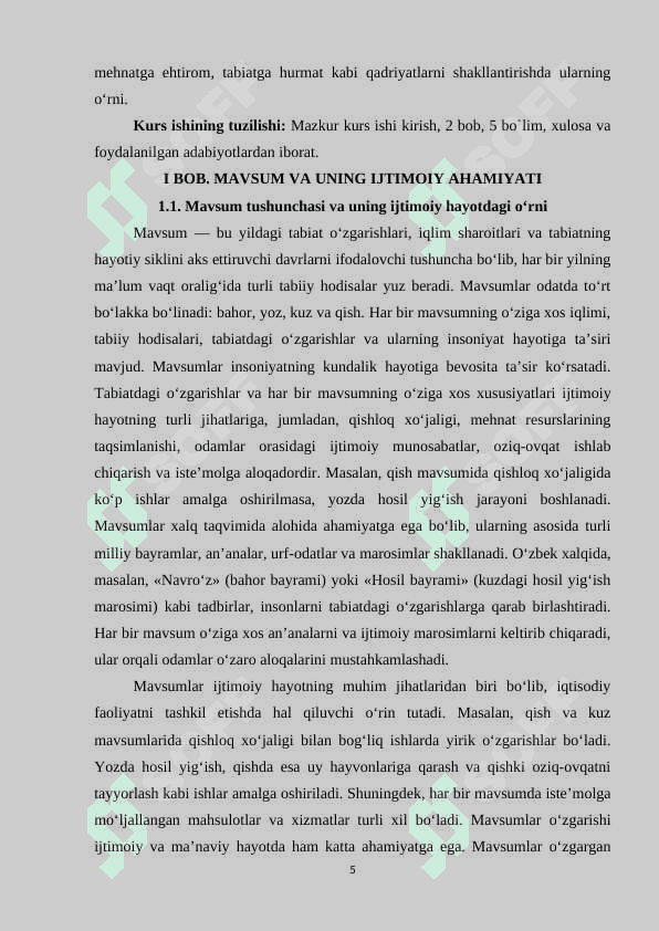 Mavsum bilan bog‘liq urf-odat va marosimlar 5