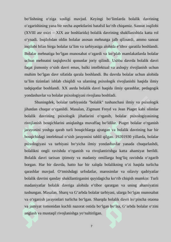 Bolalaik davr bilan bog’liq urfodat va marosimlar 7