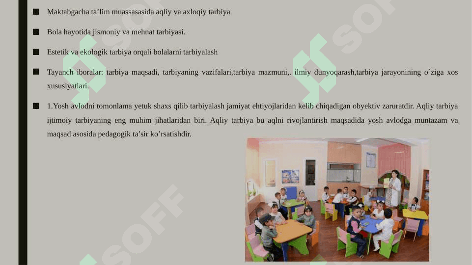 Maktabgacha taʼlim tashkilotida tarbiya  turlari va ularning shaxs kamolotiga ta’siri 3