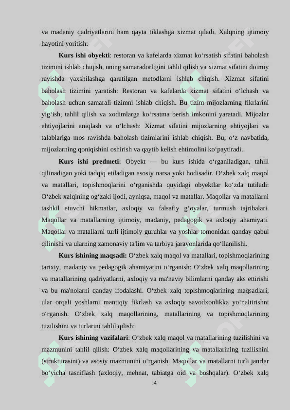 O‘zbek xalq maqol va matallari. Topishmoqlar 4