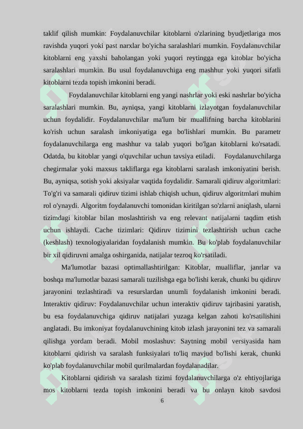 Onlayn kitob savdosi websaytini ishlab chiqish 6