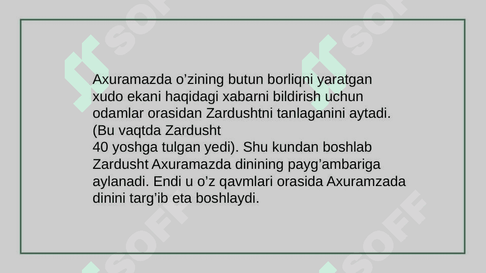 Mavzu: Zardushtiylikda tabiatning ulugʻlanish 3