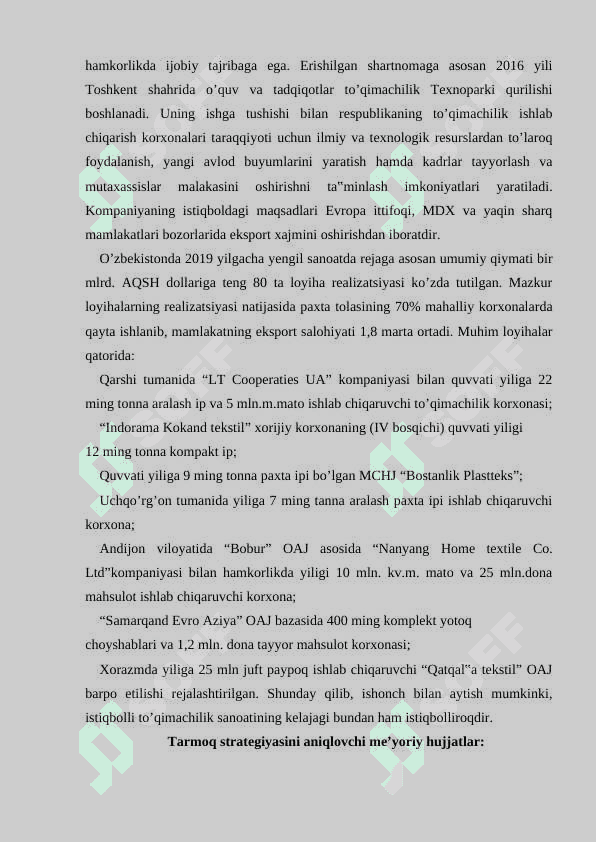 Toʻqimachilik sohasidagi ilgʻor texnologiyalar 4