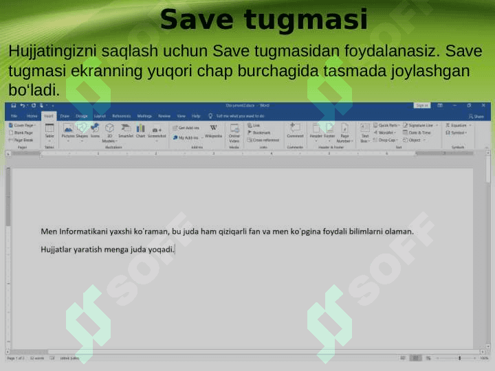 Save tugmasi va hujjatni qulay nom bilan saqlash 4