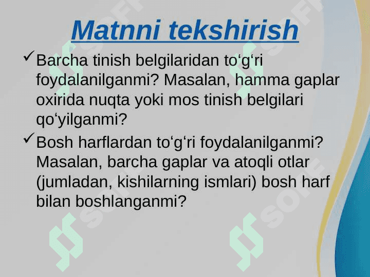 Matnni  tekshirish 4