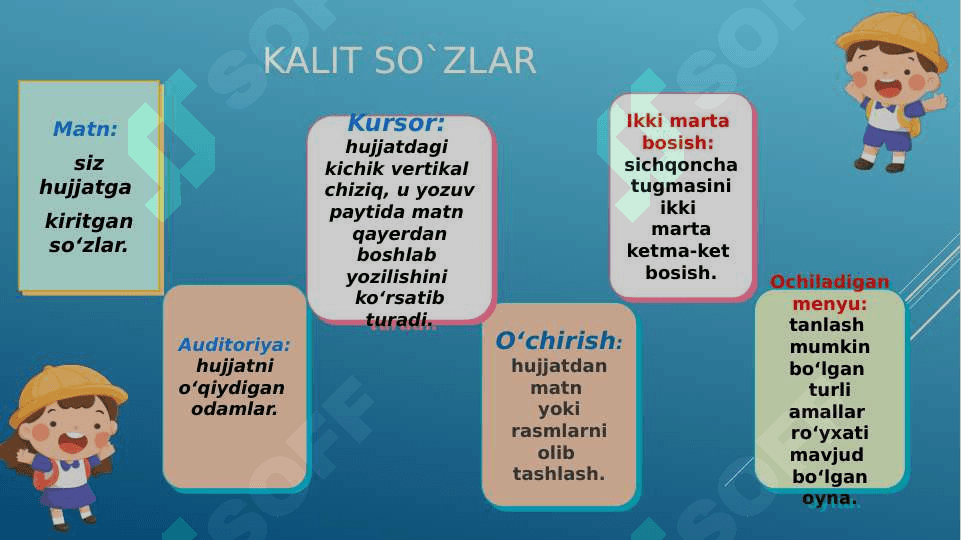 Matn qoʻshish, oʻzgartirish va koʻchirish 3