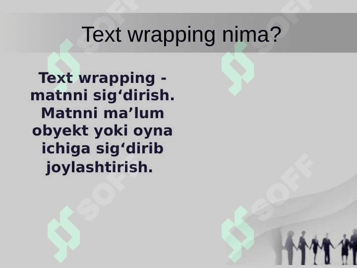 Wrap text sozlamalaridan foydalanish. Tasvirni qirqish va o‘lchamini o‘zgartirish 2