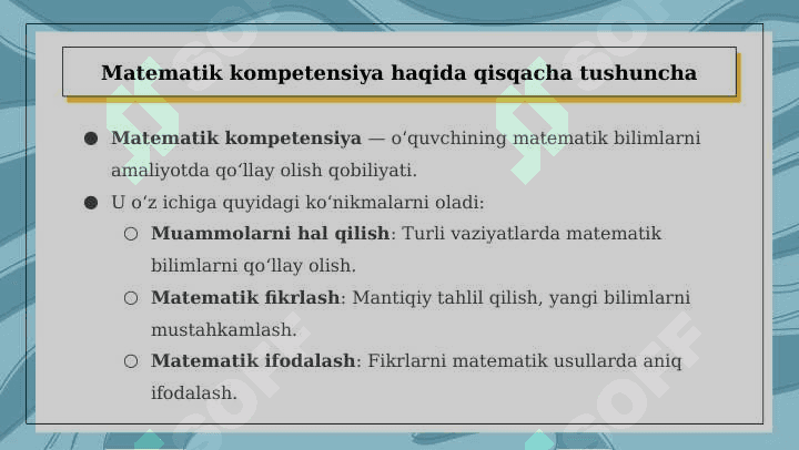 O'quv dasturi tahlili 2