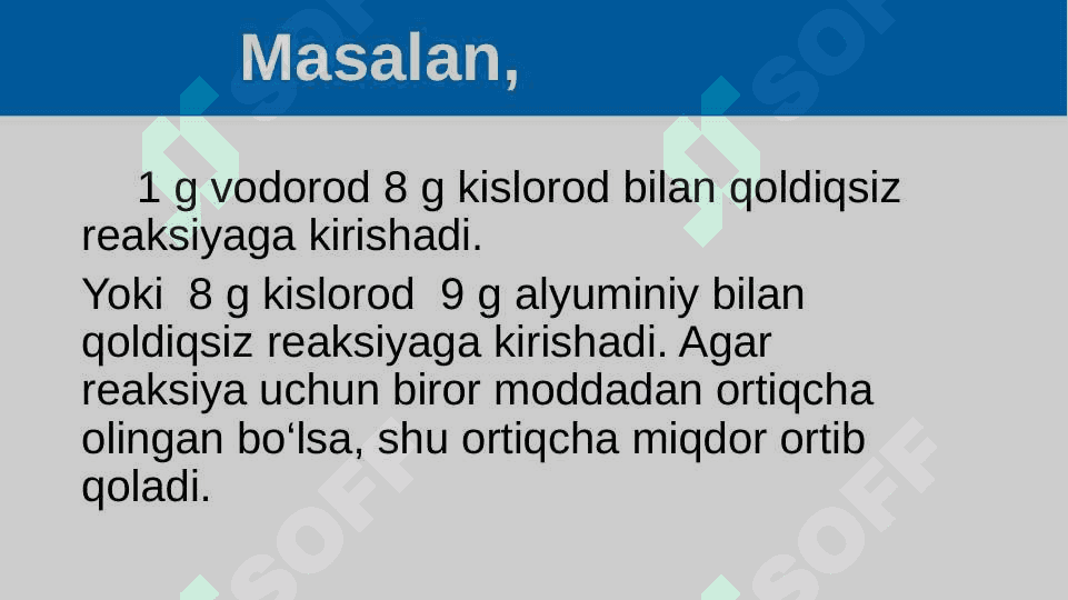 Ekvivalentlik qonuni. 5