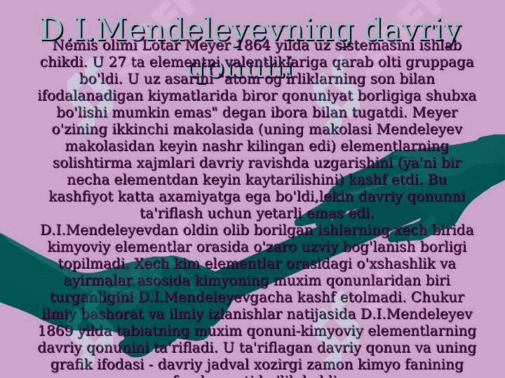 Davriy sistema va davriy qonun 3