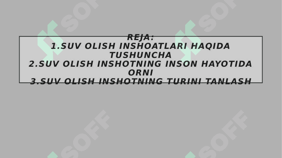 Suv qabul  qilish inshoatlarning turlariSuv qabul  qilish inshoatlarning turlari 2