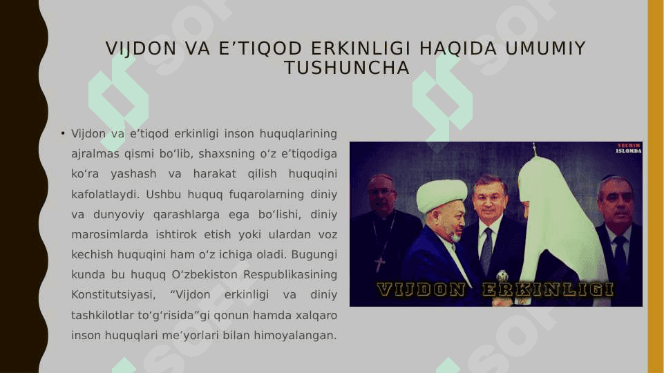 Vijdon va e’tiqod erkinligi 2