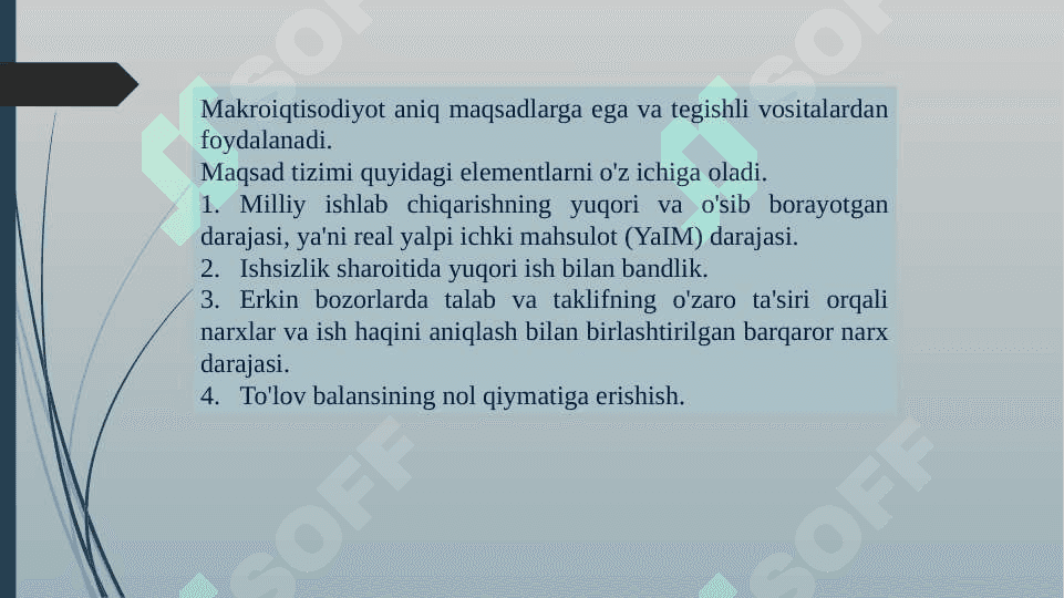 MAKROIQTISODIYOT FANINING PREDMETI VA USLUBI 8