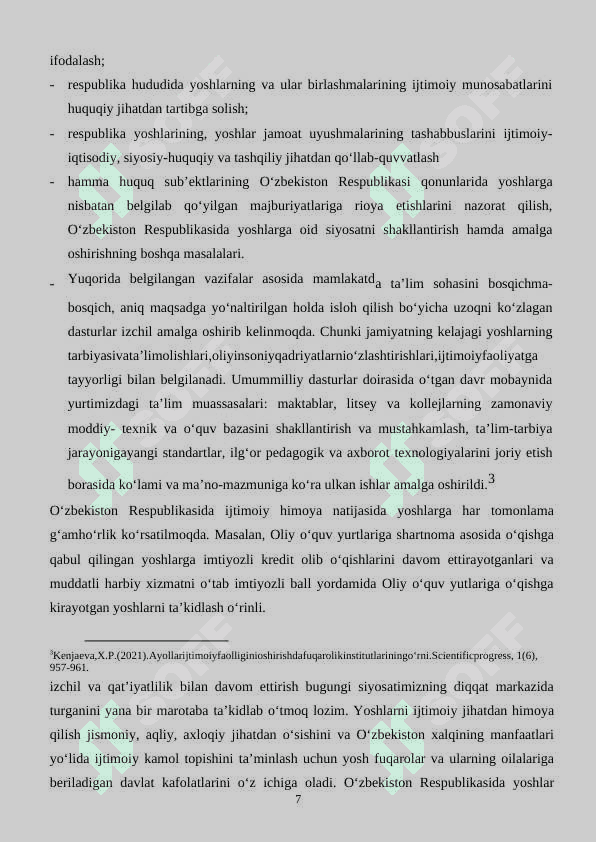 Yoshlarni ijtimoiy-pedagogik qo'llab-quvvatlash tizimi 7