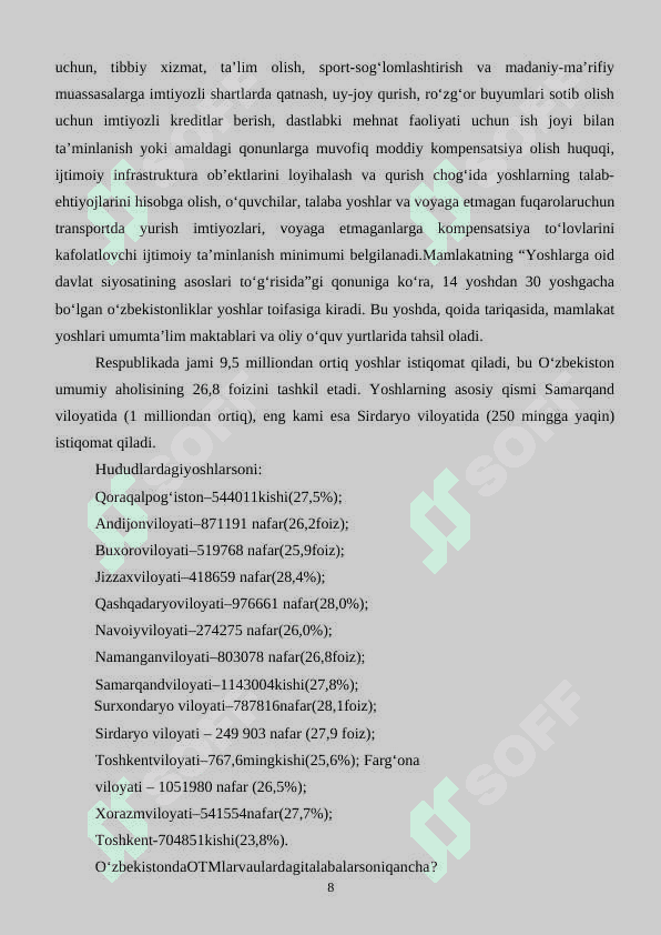 Yoshlarni ijtimoiy-pedagogik qo'llab-quvvatlash tizimi 8