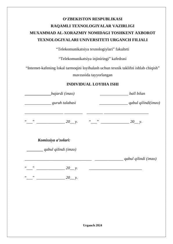 Tayyor individual loyiha 1