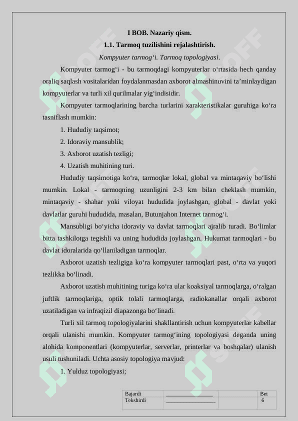 Tayyor individual loyiha 6