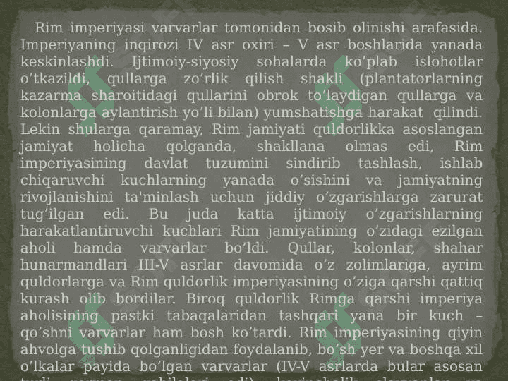 Ilk o'rta asrlarda G'arbiy Yevropaning tarixi 5