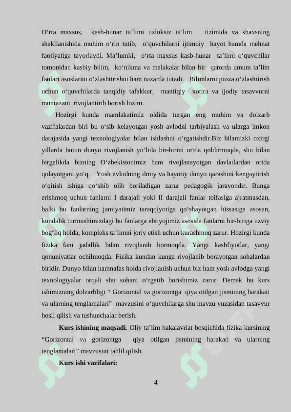 Mexanikada saqlanish qonunlari 4