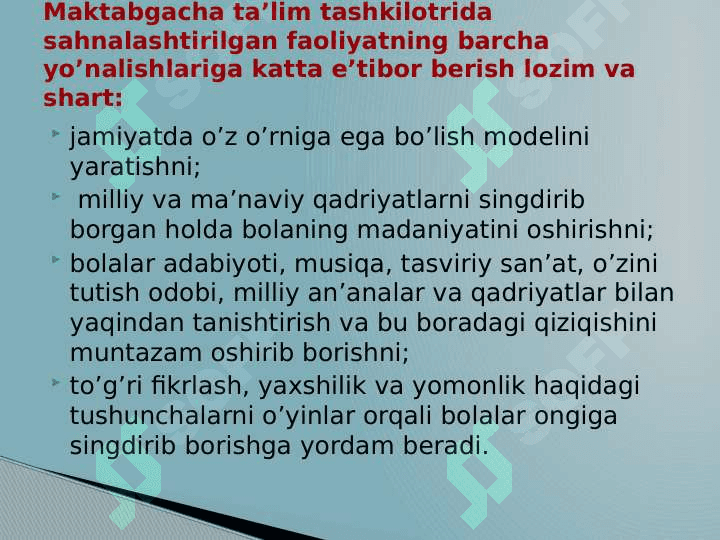 Sahnalashtirish faoliyati jarayonida bolalarda ijodkorlikni rivojlantirishning o‘ziga xosligi 4